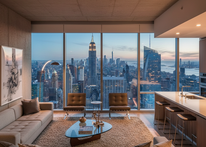 Downtown city living apartment